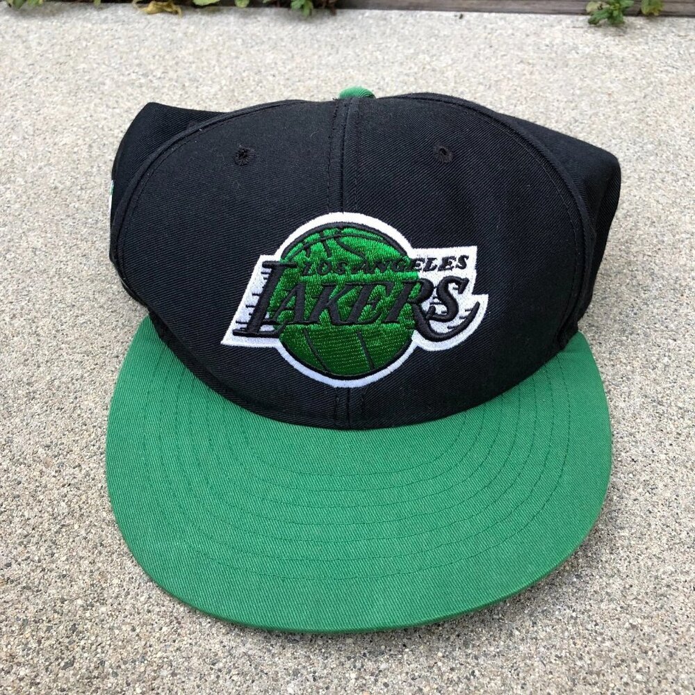 Vintage '47 FORTY SEVEN Los Angeles Lakers Strapback Hat HWC Classics St Patty's